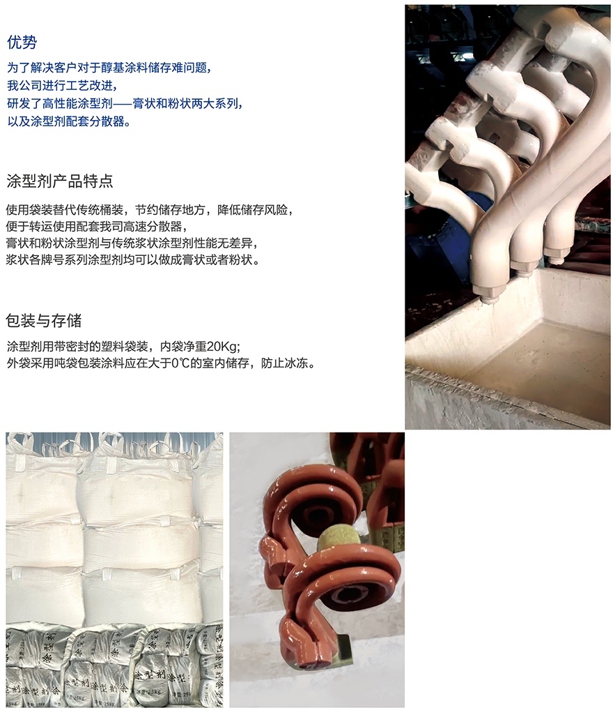膏狀、粉狀涂型劑